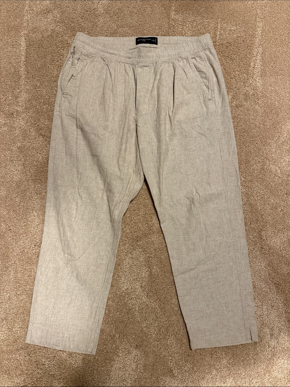 Abercrombie & Fitch Men’s Drawstring Linen Pants